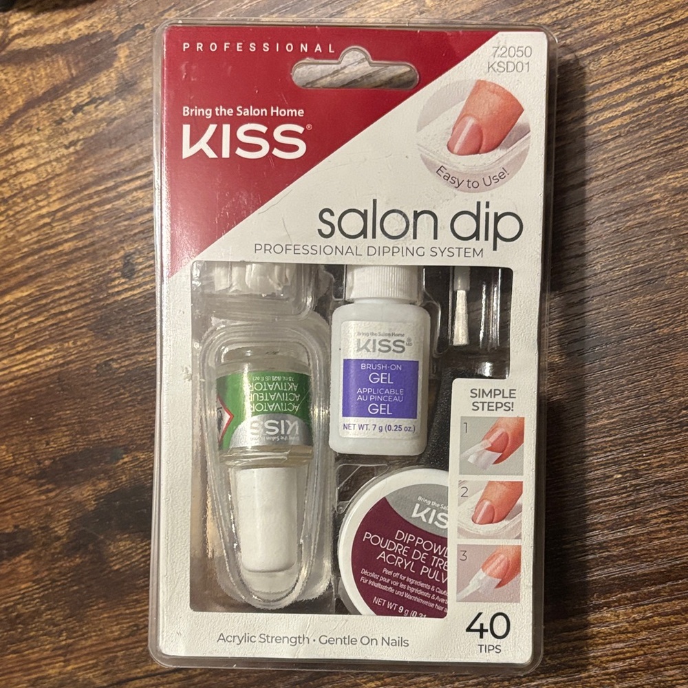 NEVER USED! Kiss Salon Dip Kit